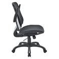 thumbnail image 4 of Office Star Mesh Back & Seat, 2-to-1 Synchro & Lumbar Support Managers Chair, Black, 4 of 5