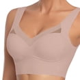 thumbnail image 2 of Hjtefg Plus Size Bralette - Wireless Adjustable Support, Side-Smoothing Full Coverage,Color: Pink Size: 3XL, 2 of 6