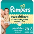 thumbnail image 1 of Pampers Swaddlers Diapers, Size 3 (13-26 lbs), Absorbent, Keeps Baby Dry and Comfortable, Skin Safe Disposable Baby Diaper, 1 of 26