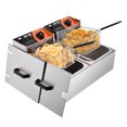 thumbnail image 1 of WeChef Friteuse Électrique de Comptoir 24 L 5000 W à Double Panier-Réservoir pour Restaurant Commercial, 1 of 11
