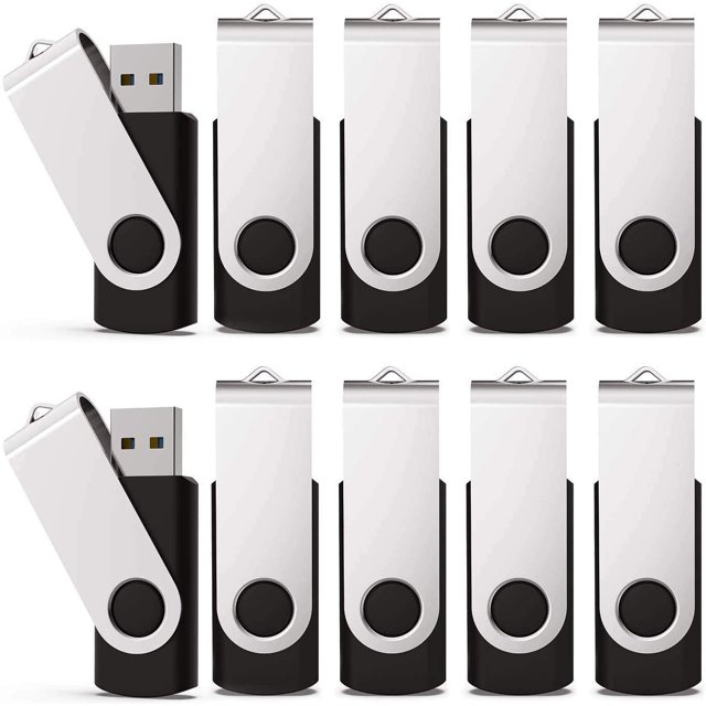 KEXIN 100 Pack 4GB Flash Drive USB Bulk USB Flash Drive Thumb Drive USB Drive 4 GB Flash Drives Memory Stick Pen Drive for Data Storage and Sharing Black