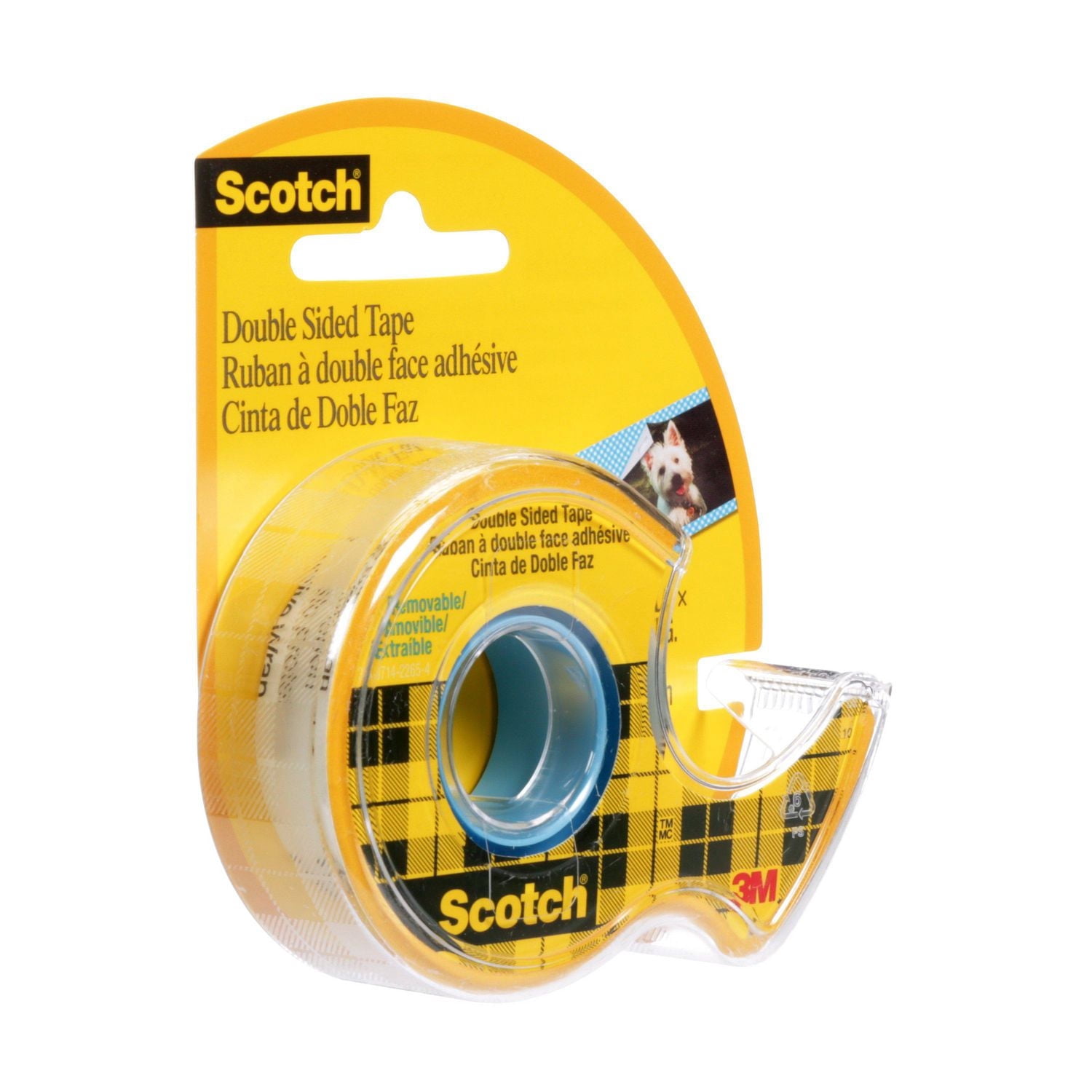 Ruban à double face adhésive Scotch®, 667-ESF, 19 mm x 10,1 m (3/4 po x 11,1 v), reconditionnement pour Walmart