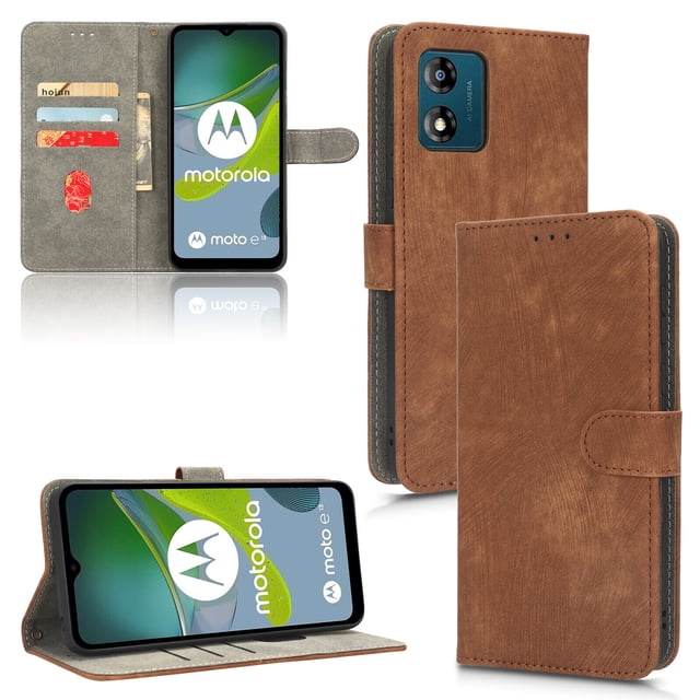 Case for Motorola MOTO E13 RFID Blocking Flip Cover Magnetic Wallet Compatible with Motorola MOTO E13 Case