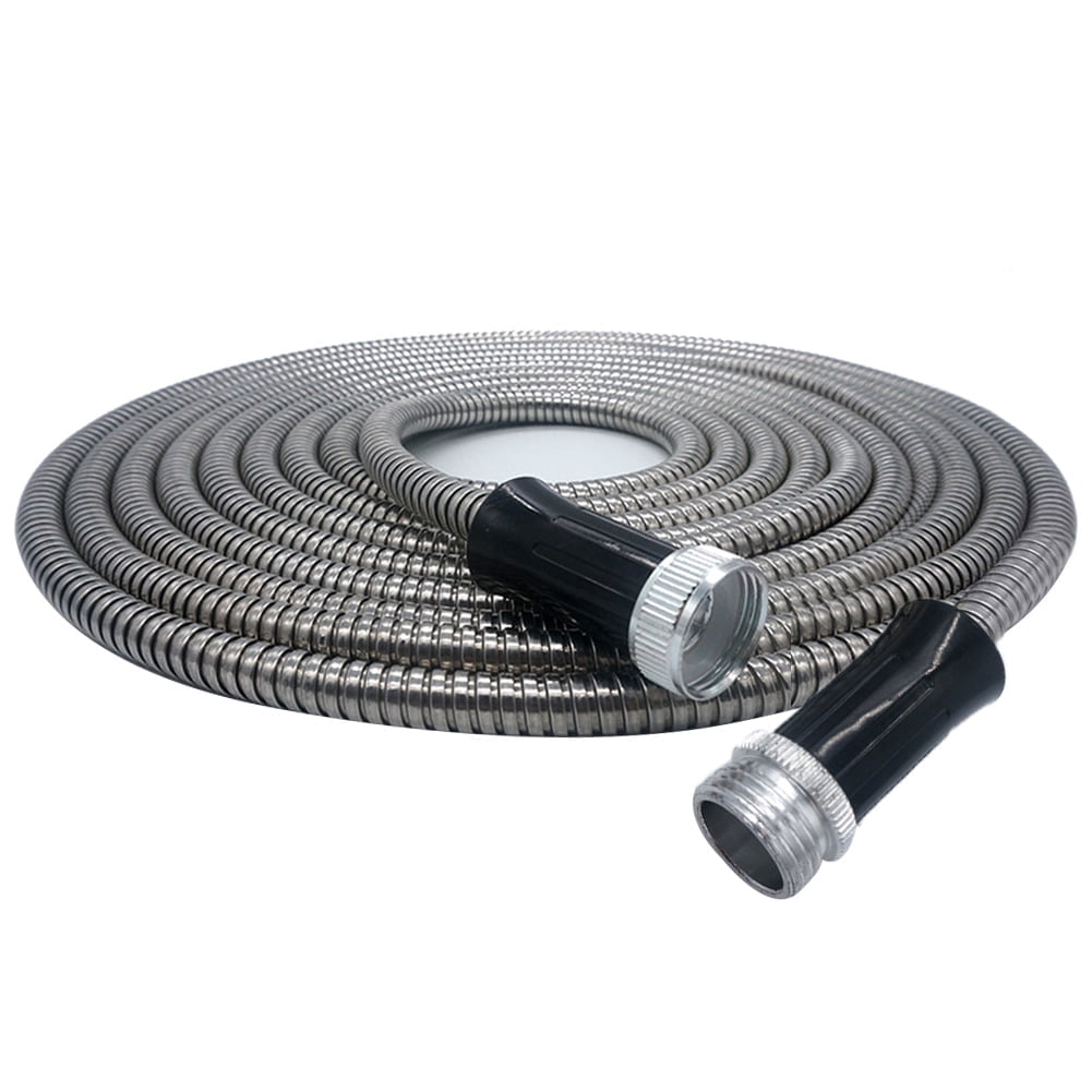 netuera 25 ft Stainless Steel Garden Hose,Lightweight Metal Water Hoses