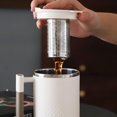 thumbnail image 3 of Travel Coffee Mug with Lid and Infuser, Stainless Steel Tea Strainer Thermos, 450ml Cup for Coffee and Tea, 3 of 5