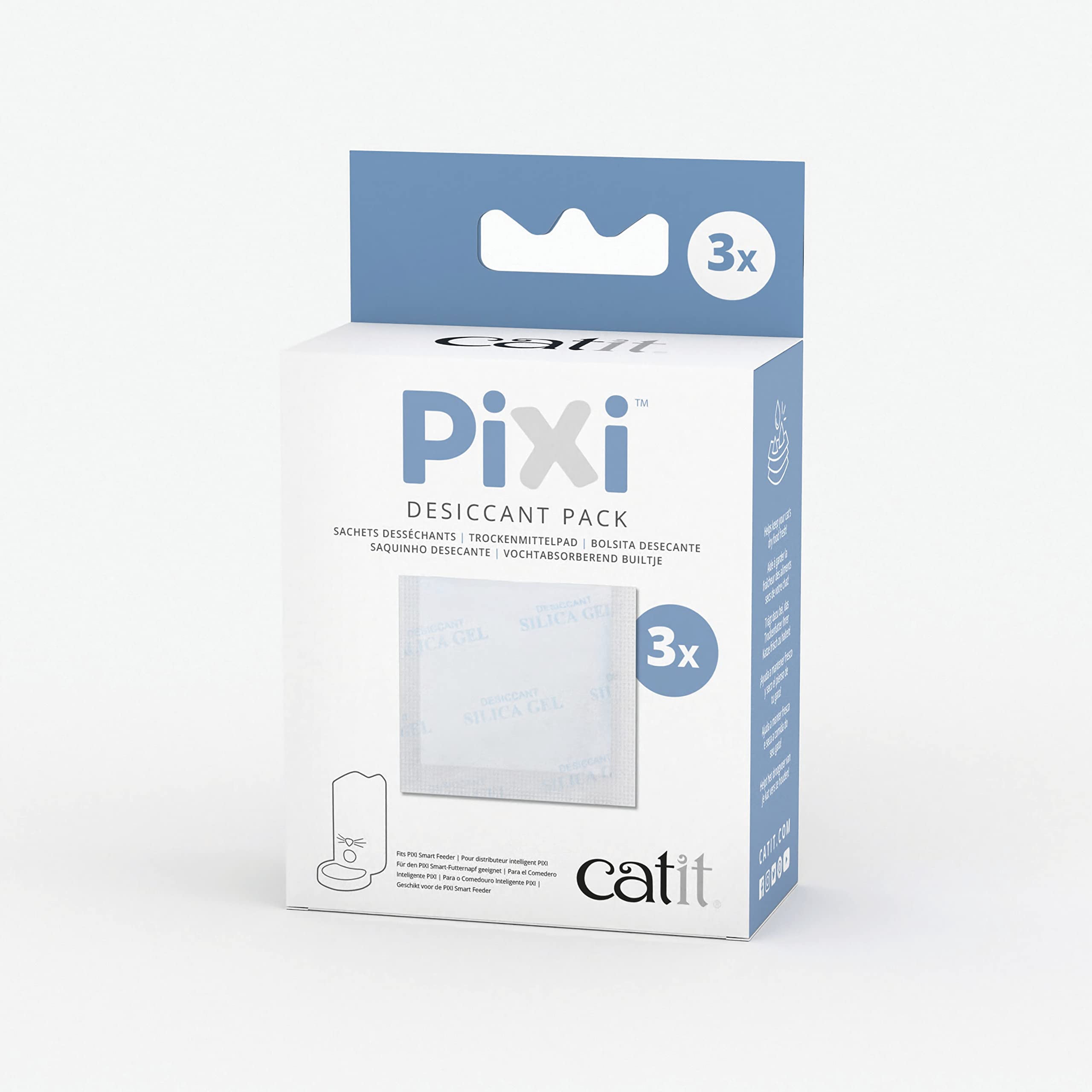 Catit PIXI Sachets Desséchants pour le Distributeur Intelligent pour Chat Catit PIXI, Lot de 3