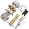 thumbnail image 1 of 1 Set Door Knob With Lock Bedroom Door Lock Door Knob Interior Replacement, 1 of 9