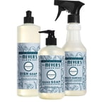 Mrs. MEYER'S Ensemble de cuisine, Savon de vaisselle, savon à main et nettoyant multi-surface, 3 CT (Drop de neige)