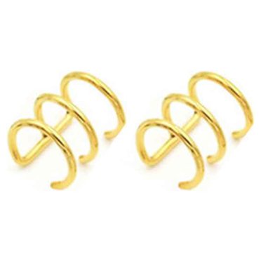 Punk Rock Ear Clip Cuff Wrap Earrings punk ear clip No Piercing-Clip Hollow U Shaped Earrings Non Piercing Jewelry Earrings