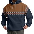 thumbnail image 1 of PMUYBHF Chandail pour Homme Hommes Drôle Hommes Hiver Printemps Décontracté Col Rond Manches Longues Chandail à Capuche Imprimé 3D Haut Blouse Chandail Hommes Drôle, 1 of 5