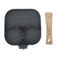 thumbnail image 1 of Divided Grill Frying Pan, Energy Saving Oil Free Healthy Uniform Heating Egg Burger Cooker  For Pancakes For Making Breakfast, 1 of 8