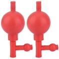 thumbnail image 2 of Syringe Bulb, Quantitative 2 Pcs Ear Syringe Bulb Red  for Laboratory, 2 of 7