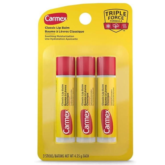 CARMEX BÂTONNETS DE SAVEUR CLASSIQUE LOT DE 3