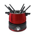 thumbnail image 1 of Swissmar Arolla Ensemble de Fondue Électrique 10 Pcs / Rouge, Casserole en Acier Inoxydable, 1 of 9