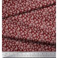 thumbnail image 2 of Soimoi Poly Georgette Fabric Dot & Leaves Decor Fabric Printed Yard 42 Inch Wide, 2 of 2