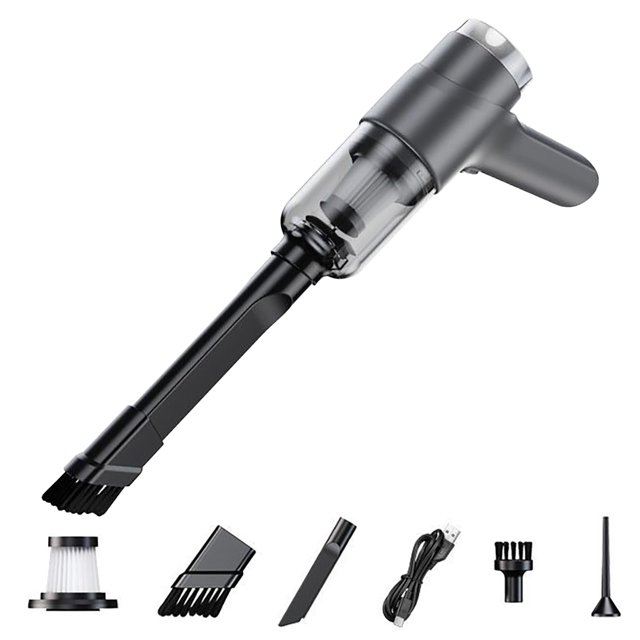 EGNMCR Cordless Vacuums Hand Held Vacuums Cordless Handheld Vacuum Vacuuming ,Rechargeable Strong Suction Car Vacuum Rechargeab,Two In One Portable High-power For Household And Automotive Use A Vacuum