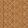 thumbnail image 1 of Ahgly Tapis de Zone Carré Orange Transitionnel Lavable en Machine, 4 Pieds Carré, 1 of 7