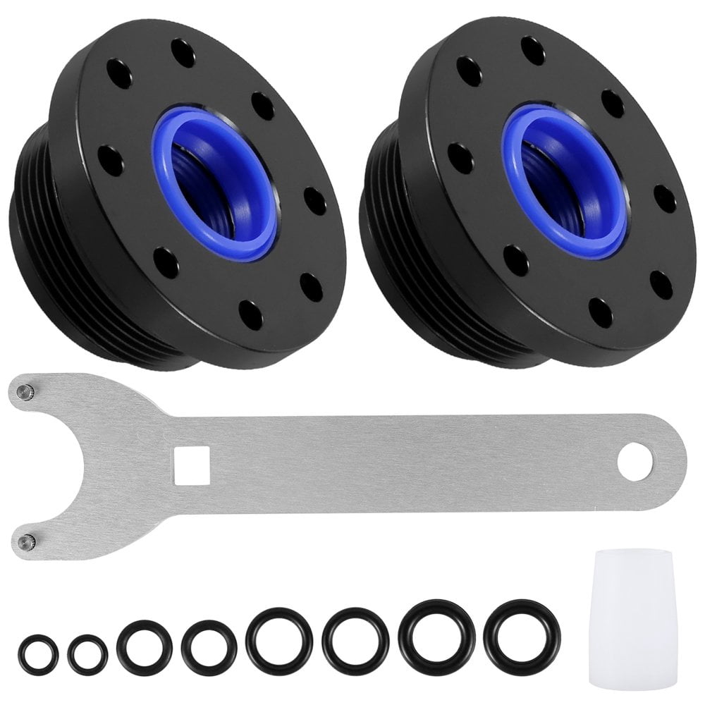 Front Mount Hydraulic Steering Cylinder Seal Kit Compatible with HC5340/HC5341/HC5342 Metal Hydraulic Cylinder Seal Replacement Set with Pin Wrench Wear-Resistant for Replacement