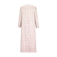 thumbnail image 4 of FcBaudy Robe à Manches Longues à Col en V, Robes d'Été pour Femmes, Robes pour Femmes Mode Femmes Robe Décontractée à Imprimé Robe à Col en V à Manches Longues Robe Longue Robe Femme, 4 of 5