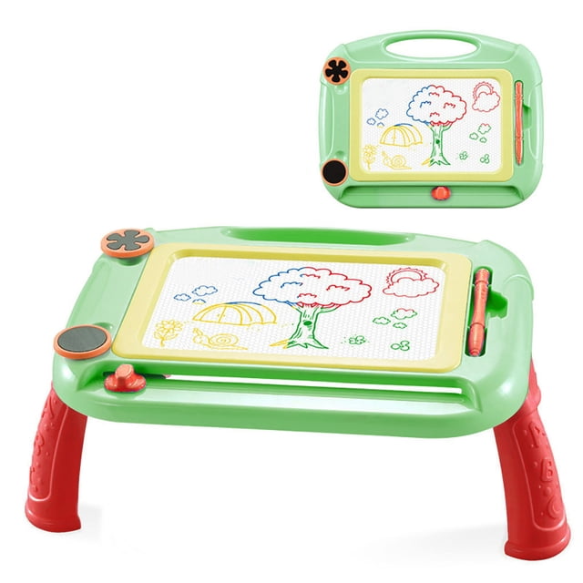 Green Kids Magnetic Drawing Board With Graffiti Painting Board Educational Toys