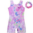 thumbnail image 1 of RXIRUCGD Combinaisons Sans Manches Mode pour Filles Col Rond Surdimensionné Ensemble de Gym Corde à Cheveux (Violet, Taille : 5 Ans), 1 of 8