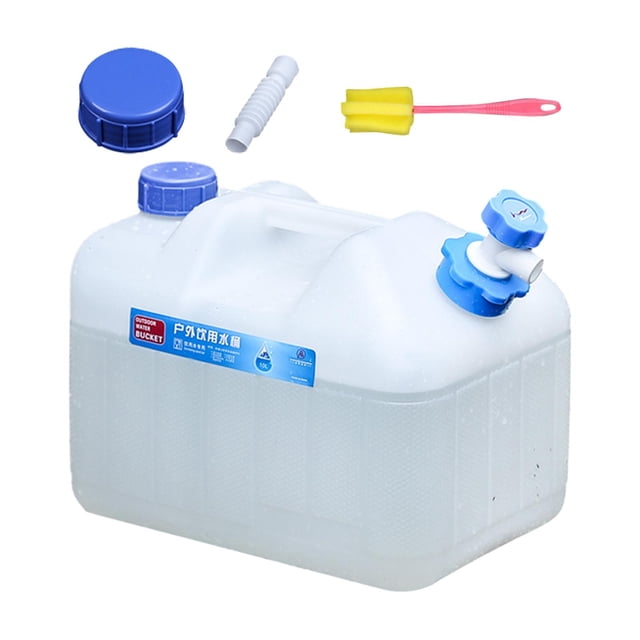 jinwen Camping Water Container with Faucet Emergency Water Storage Tank for Outdoor 10L