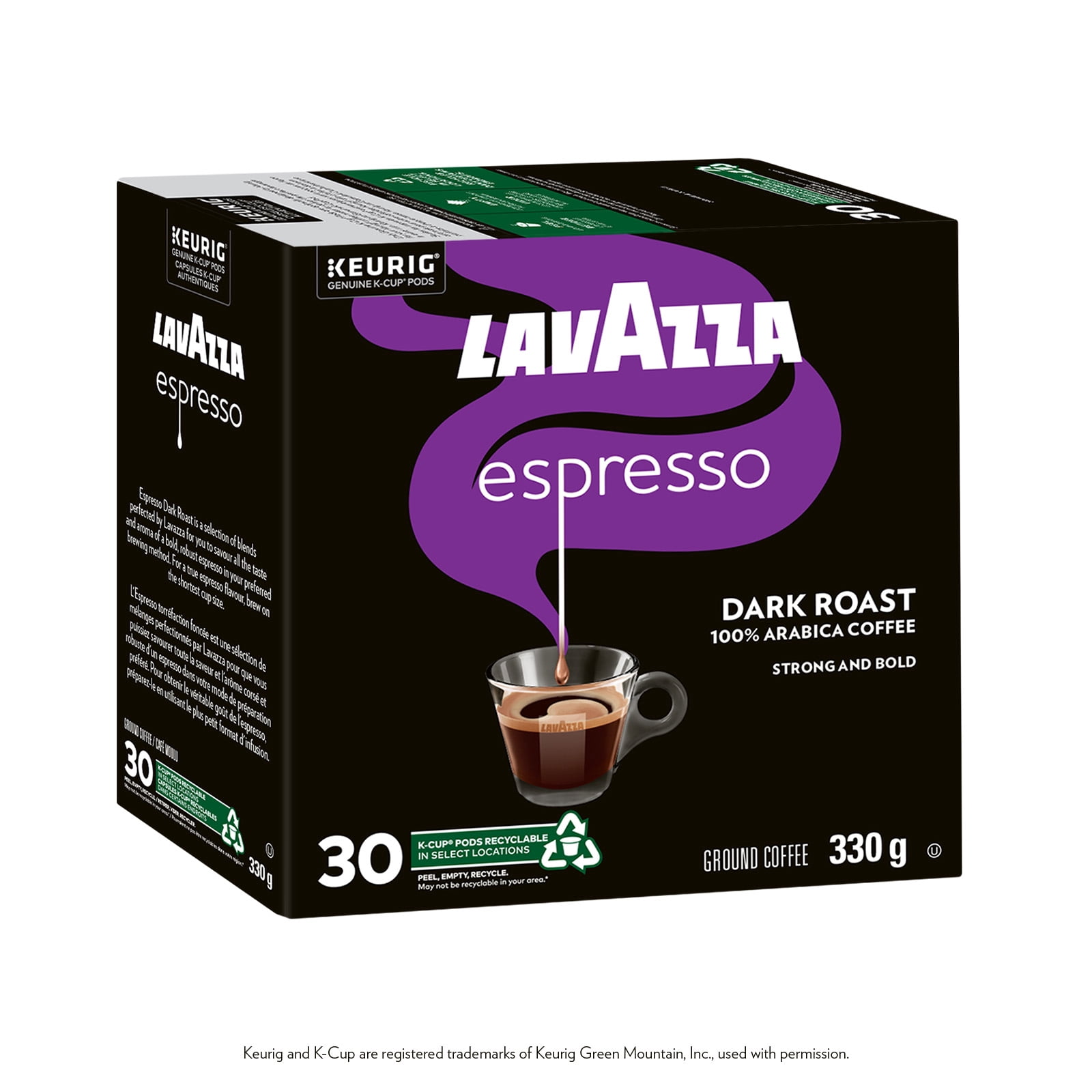 Lavazza Espresso, Torréfaction Foncée, Capsules de Café K-Cup, 30 Capsules