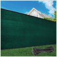 thumbnail image 1 of ColourTree Customized Size Fence Screen Privacy Screen Green 6' x 56' - Commercial Grade 170 GSM - Heavy Duty - 3 Years Warranty - Cable Zip Ties Included, 1 of 5