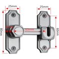 thumbnail image 2 of ORUYROP 90 Degree Locking Privacy Lock Sliding barn Door Latch Right Angle Door Clasp cam Lock, 2 of 4
