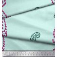 thumbnail image 3 of Soimoi Poly Georgette Fabric Paisley Block Decor Fabric Printed Yard 42 Inch Wide, 3 of 3