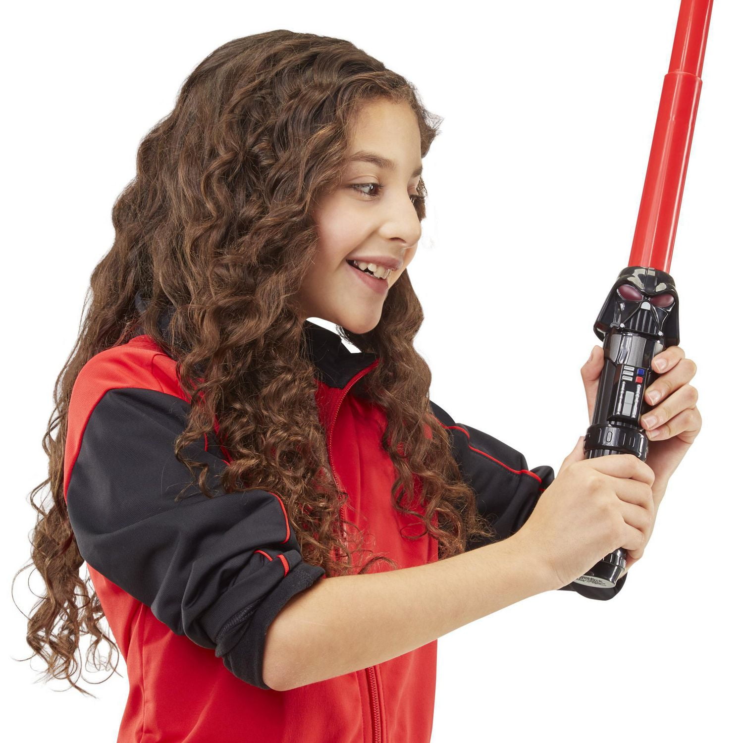 Star Wars Lightsabler Squad, sabre laser Darth Vader à lame rouge extensible, accessoire de déguisement, jouet pour enfants, à partir de 4 ans