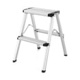 thumbnail image 3 of Luzkey Folding Step Ladder Stool, High Stool, Multifunctional Stable Fishing Stool, Metal Ladder Stool for Office, Supermarkets, Factories, Home, 3 of 8