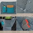 thumbnail image 2 of Dog Car Seat Cover Backseat Protector with Zip Pets Backseat Protection Flap Hammock Carrier Gray, 2 of 9