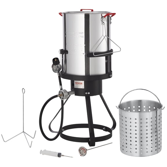 VEVOR Friteuse à Dinde Profonde en Aluminium 30 qt 54 000 BTU