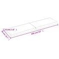 thumbnail image 2 of vidaXL Table Top Light Brown 160x50x(2-4) cm Treated Solid Wood Oak, 2 of 7