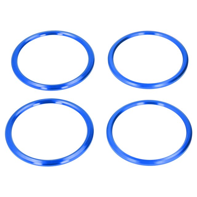 AC Knob Rings, 4Pcs/Set Original Mold Air Conditioner Vent Cover Trim for Car Interior Styling Replacement for Camaro 2016-2019 Red,Blue