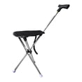 thumbnail image 1 of Tachiuwa Canne avec Siège Canne Pliante de Randonnée Chaise Canne pour Escalade File d'Attente Adultes Blanc, 1 of 9