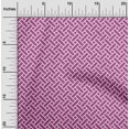 thumbnail image 2 of oneOone Velvet Fuschia Pink Fabric Geometric Sewing Craft Projects Fabric Prints by Yard 58 Inch Wide, 2 of 4
