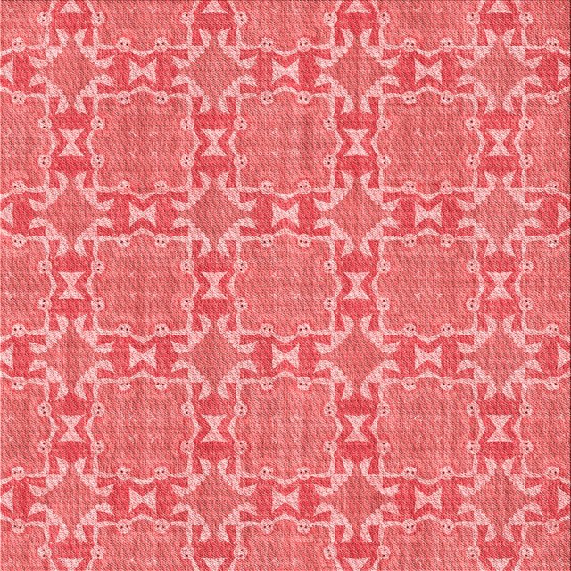 Ahgly Tapis d'Intérieur Lavable en Machine Carré Rouge Rubis, 8 Pieds Carré