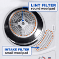 thumbnail image 1 of 90 Pieces Clothes Dryer Exhaust Filter,Universal Portable Dryer Lint Filter Replacement for Panda/ Chef/Sonya/, 1 of 7