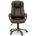 thumbnail image 3 of Sauder Gruga Leather Executive Swivel Chair in Brown, 3 of 3