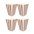 thumbnail image 1 of 48pcs Vertical Stripe Popcorn Boxes Holder Popcorn Snack Container Party Supplies Rose Gold, 1 of 8