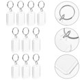 thumbnail image 4 of 10 Pcs Porte-Clés en Acrylique Transparent Cadre Photo Porte-Clés DIY, 4 of 4