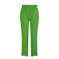 thumbnail image 4 of Timegard Womens Plus Size Pants Elastic Waisted Solid Color Lightweight Pants Lounge Trousers Pockets, 4 of 4