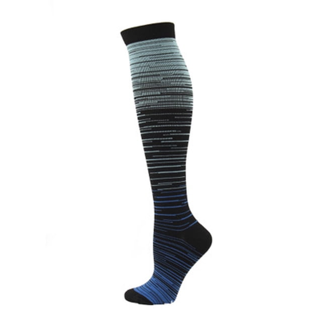 Penkiiy Compression Socks for Men Color Pattern Pressure Stocking Men Women Elasticity Stocking Outdoor Movement Light blue Socks
