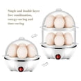 thumbnail image 2 of CHUANK Double Tier Egg Cooker  Rapid Electric Egg Cooker  14 Egg Capacity  Auto Shut Off Function  Easy to Clean  White, 2 of 10