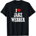thumbnail image 1 of I love Jake Webber - Funny T-Shirt - Black - S, 1 of 4