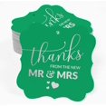 thumbnail image 2 of Inkdotpot Real Silver Foil Bracket Shape Paper Hang Tags Thanks From The New Wedding Favor Tags Pack Of 100, 2 of 7