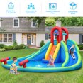 thumbnail image 4 of Costway Inflatable Bounce House Water Splash Pool Dual Slide Climbing Wall, 4 of 10