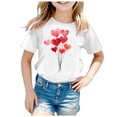 thumbnail image 4 of WEAIXIMIUNG Haut à Manches Courtes pour Enfants Imprimé T-Shirt Décontracté 160, 4 of 4